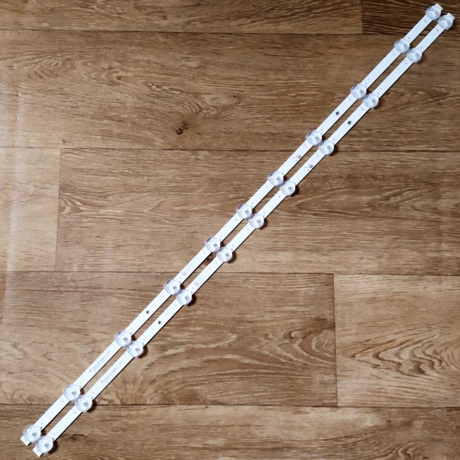 Подсветка LED TV Dexp, Hyundai 2 планки по 805mm 11линз (3V)  JL.D430B1330-006BS-M 43"