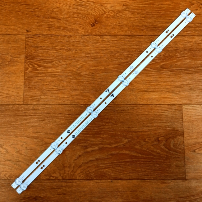 Подсветка LED TV Hartens, Irbis 2 планки по 581mm 6линз (6V)  FOYE-581-320-1B6C-12*1mm 32"