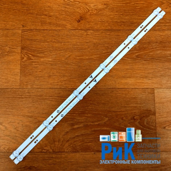 Подсветка LED TV Hartens, Irbis 2 планки по 581mm 6линз (6V)  FOYE-581-320-1B6C-12*1mm 32"