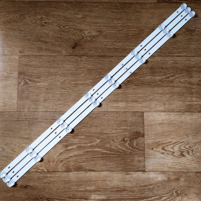 Подсветка LED TV Dexp 3 планки по 738mm 8линз (3V) CC02430D738V04 43"