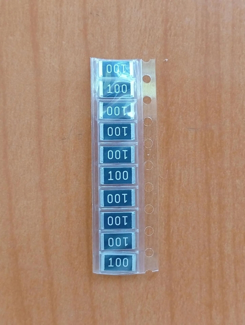 Резистор SMD       10om  1.0w  2512 (10R) 5%  (100)