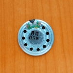 Динамик d=28mm, h=5mm,  8 Ohm, 0.5W  (№89)