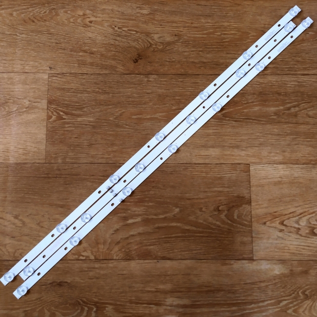 Подсветка LED TV Erisson 3 планки (2 по 730mm 7линз + 1 по 680mm 6линз) (6V) JS-D-JP385DM-062EC 39"