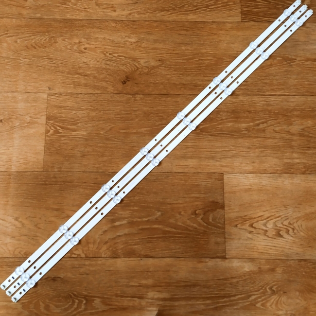 Подсветка LED TV Samsung  3 планки по 855mm 8линз (3V)  GC43D08-ZC22AG-14 (-17) 43"