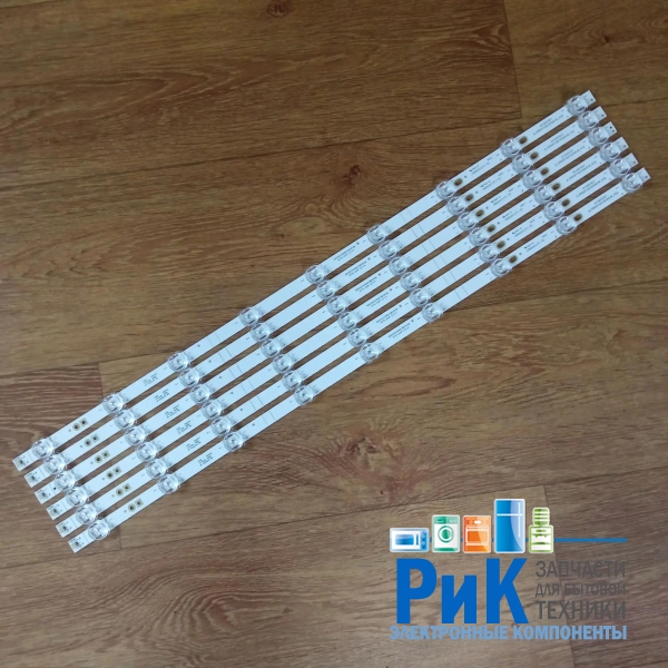 Подсветка LED TV Hisens, Toshiba 6 планок по 618mm 9линз (3V)  JL.D65091330-003AS-M 65"