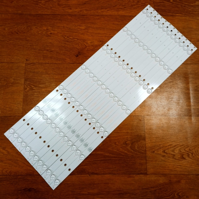 Подсветка LED TV BBK 12 планок по 615mm 7линз (6V) CX65D07-ZC22AG-04 65"