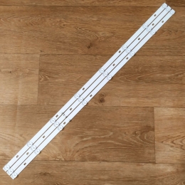 Подсветка LED TV BBK 3 планки (2xA+B) по 736mm 8линз (6V) JS-D-JP395DM 40"