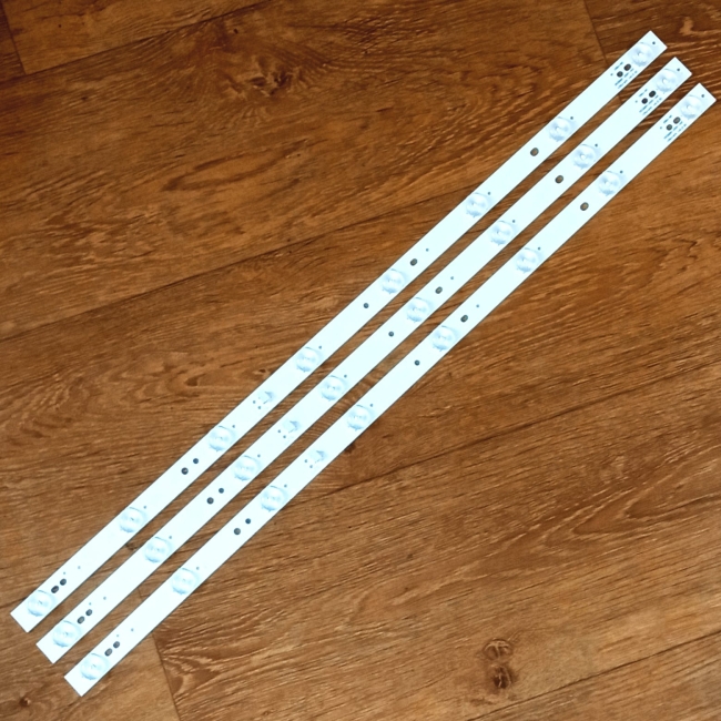 Подсветка LED TV Shivaki 3 планки по 580mm 8линз (3V) DS32M51-DS01-V02 32"