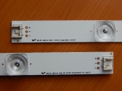 Подсветка LED TV LG  2 планки (A+B) 1025mm 9линз квадратных (6V)  DRT 3.0 49"