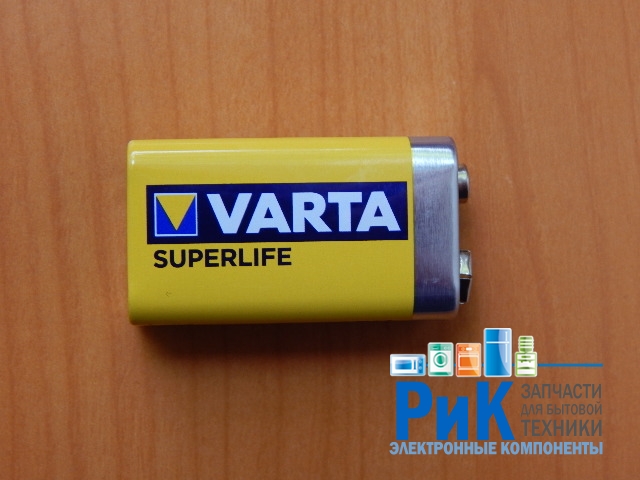 Батарейка Varta 6F22 (крона) Super Life 9v