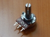 Резистор переменный 3-pin   B1M d=16mm L=20mm моно с рифлением  (№1), фото 2