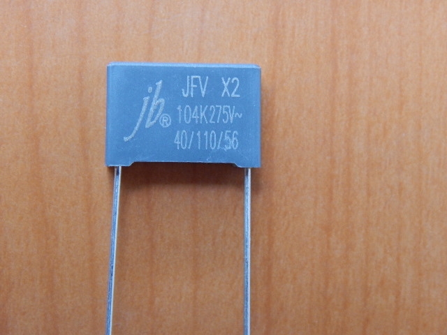 CAP  0.10mkF  275V 10% (104) (MKP-X2) (JFV0A1104K150000B)