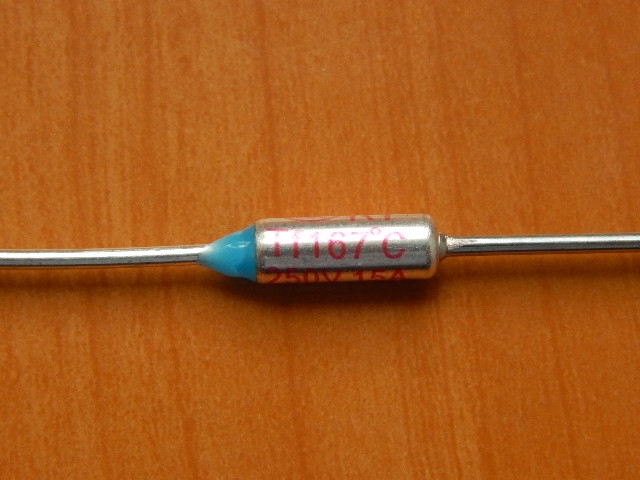Термопредохранитель RY-01 167C 15A