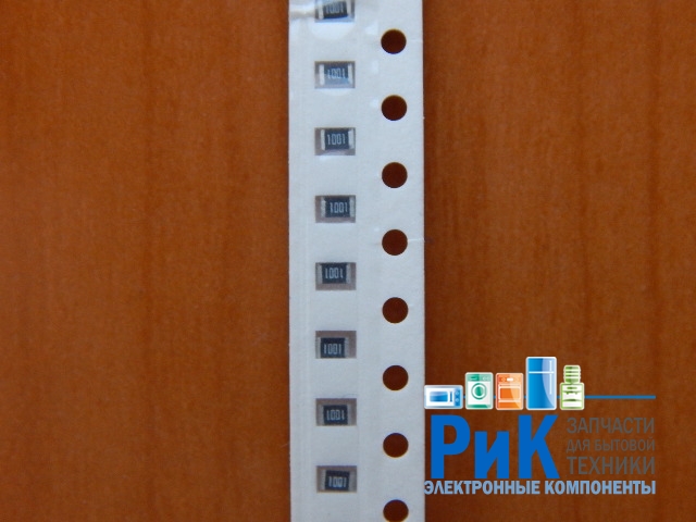 Резистор SMD     1.0kom  0.125w  0805 (1K0) 1%  (102)  (1001)