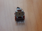 Резистор переменный 6-pin B50K d=12mm L=10mm стерео лыска  (№4)
