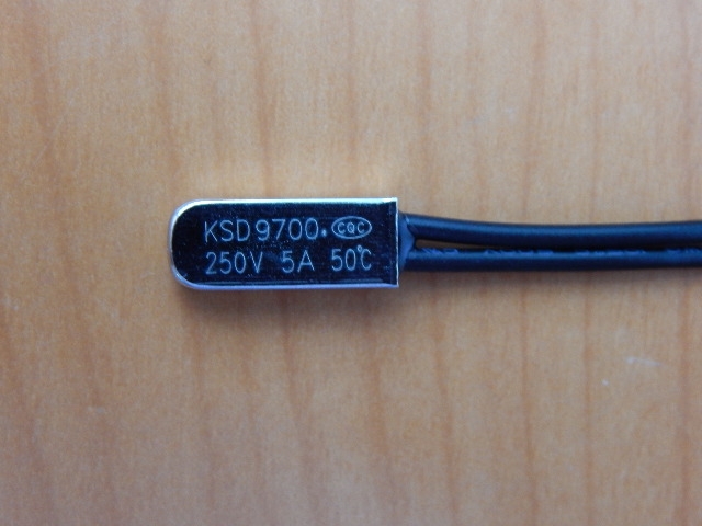 Термостат KSD9700 50C 5A (нормально замкнутый)