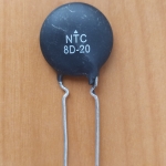 Термистор NTC      8om 6A (NTC8D-20)