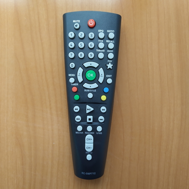 Пульт BBK RC-SMP712 DVB-T2  (цифровая приставка)