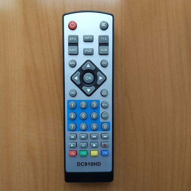 Пульт D-Color DC910HD DVB-T2 (цифровая приставка)