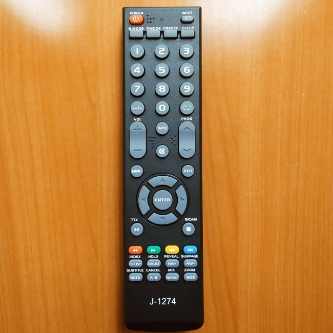 Пульт Supra, Telefunken, Orion, Fusion, DNS J-1274 (TV)