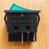 Переключатель KCD4-JK/N/4P OFF-ON зеленый 250V 20A (с подсветкой), фото 3