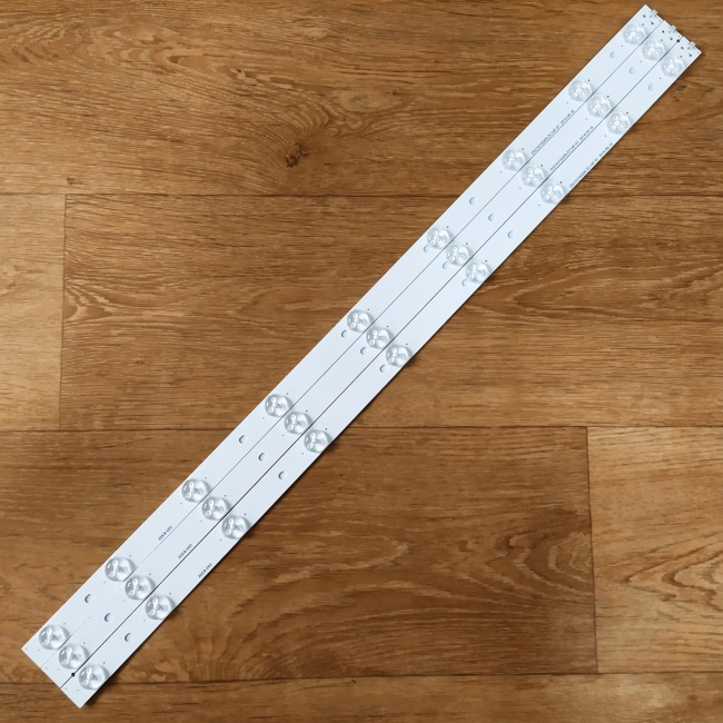Подсветка LED TV BBK, Dexp 3 планки по 630mm 9линз (3V) ZDCX315D09-ZC14F-01 32"