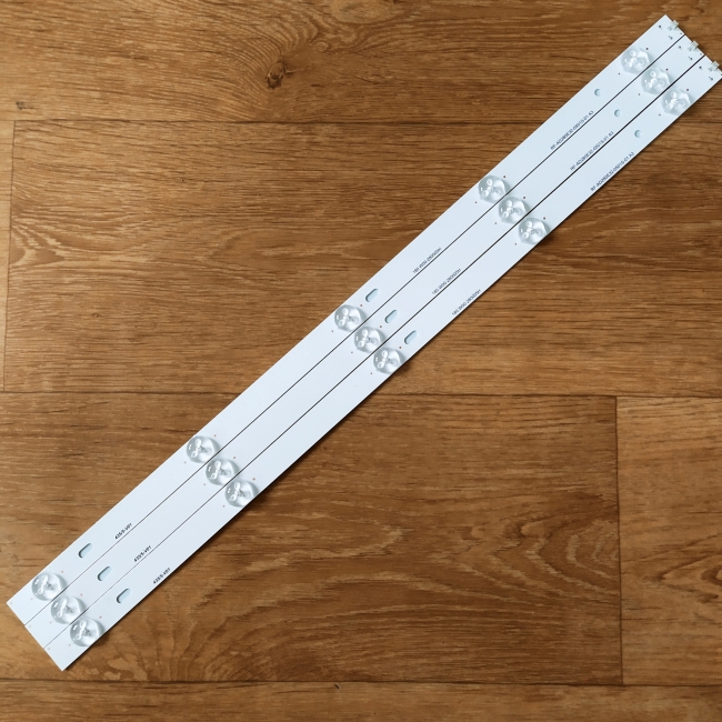 Подсветка LED TV Dexp, Telefunken 3 планки по 530mm 5линз (3V) RF-AD280E32-0501S-01 28"
