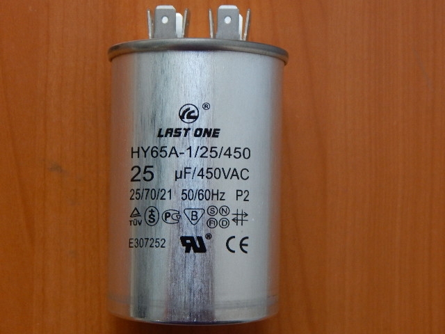 CBB65 25mkF 450v (клеммы)