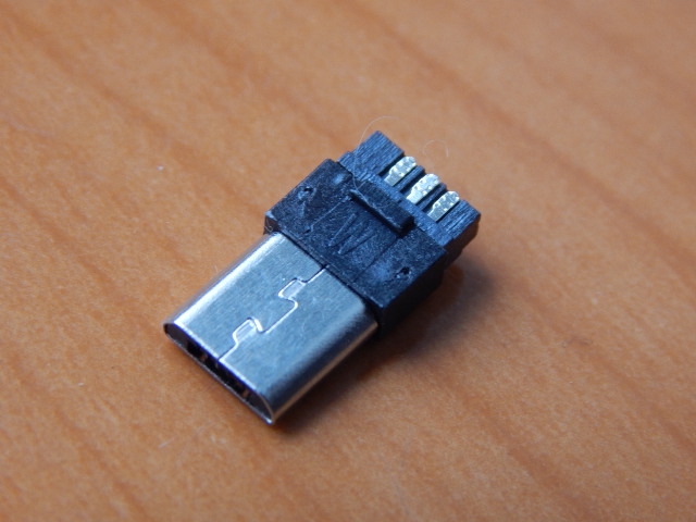 Разъем MicroUSB 5-pin штекер (3+2 pin на кабель) 3069