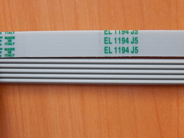 Ремень 1194 J5 белый <1148mm> (WN261)