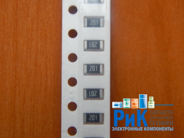 Резистор SMD      200om  0.25w  1206 (200R) 5%  (201)