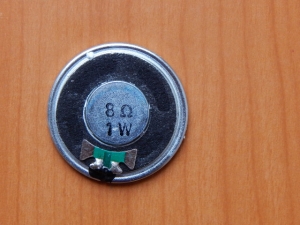 Динамик d=36mm, h=5mm, 8 Ohm, 1W (№125)