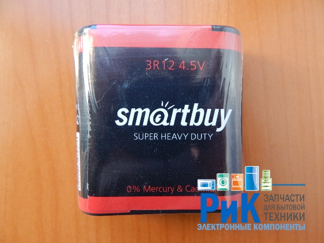 Батарейка Smart Buy 3R12 (квадратная) Super Heavy Duty 4.5v