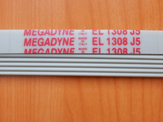 Ремень 1308 J5 белый <1255mm>  (WN510)