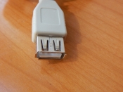 Шнур USB A шт. - USB A гн. 1.8m белый (удлинитель)  18-1114