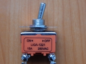 Тумблер LIGA-1221 OFF-ON оранжевый 250V 15A