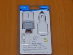 Зарядное устройство 220V;12V;USB/5V 1.0A (iPad; iPhone) (3 in1)  EKA-Q21