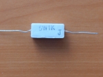 Резистор  5w      1.0kom (1K0) 5%