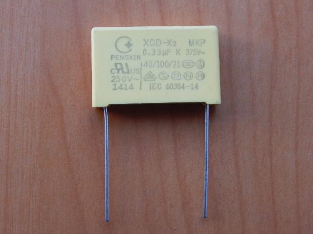 CAP  0.33mkF  275V 10% (334) (MKP-X2)