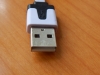 Шнур USB A шт. - MicroUSB шт. 1.0m белый плоский  18-4274, фото 3