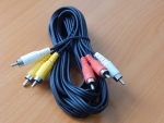 Шнур 3 x RCA шт. - 3 x RCA шт. 3.0m  5-006 3.0