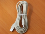 Шнур USB A шт. - USB A гн. 3m белый (удлинитель)  18-1116