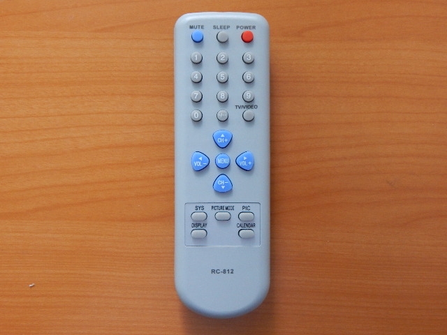 Пульт Shivaki, Trony, Elenberg RC-812 (TV)