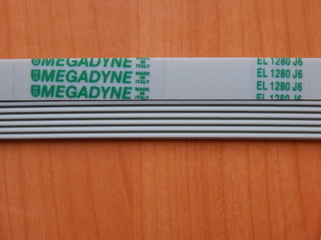 Ремень 1280 J6 белый <1233mm>  (BLJ507UN)