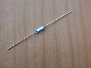 Геркон 2-pin  7mm МКА-07101 гр.А L=41.8mm D=1.8mm (нормально разомкнутый)