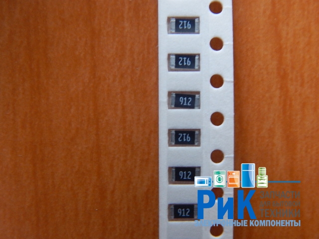 Резистор SMD     9.1kom  0.25w  1206 (9K1) 5%  (912)