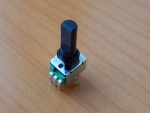 Резистор переменный 3-pin  B10K 8x8mm L=30.2mm моно лыска  RV09BF-40E1N-215F-B10K-AC