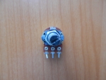 Резистор переменный 3-pin  B50K d=16mm L=20mm моно с рифлением  (№1)