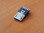 Разъем MicroUSB 5-pin штекер на кабель (05BM)  1193