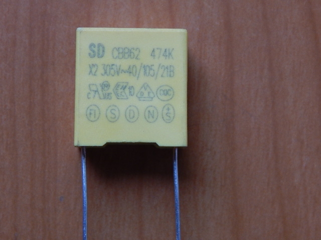 CAP 0.47mkF 305V 10% (474) (MKP-X2) (CBB62)